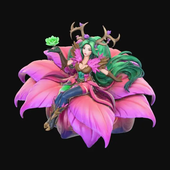 3D model for Enchanted Blossom Princess