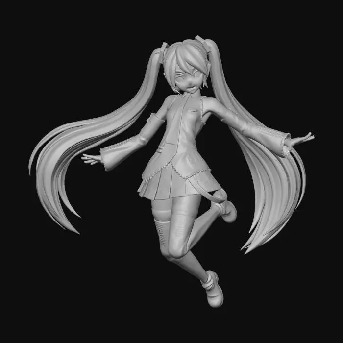 3D model for miku hatsune