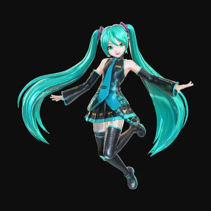 3D model for miku hatsune