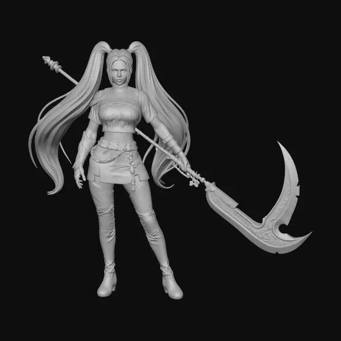 3D model for Moonlit Crescent Warrior