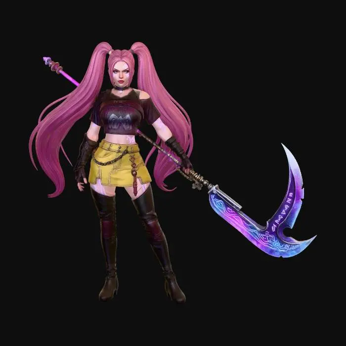 3D model for Moonlit Crescent Warrior