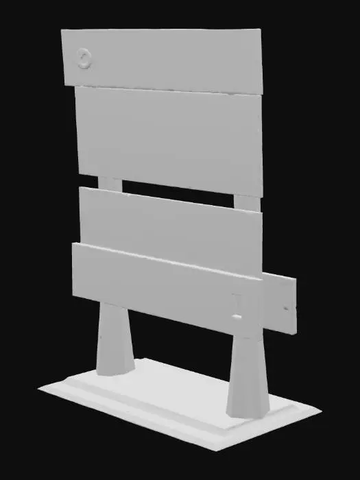 3D model for Barrier Sign