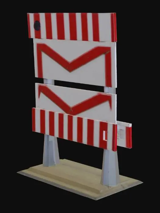 3D model for Barrier Sign