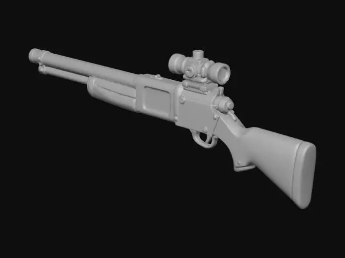 3D model for Steampunk Plasma Rifle