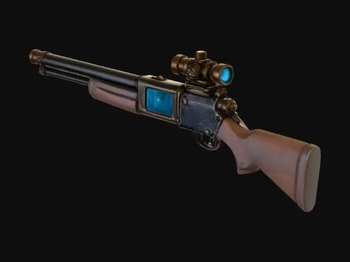 3D model for Steampunk Plasma Rifle