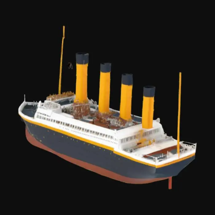 3D model for Make a detailed model of the RMS Titanic.