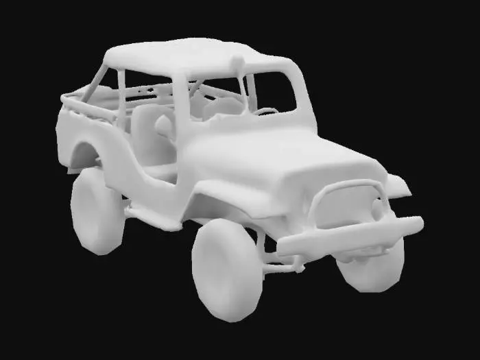 3D model for Military Jeep Vehicle