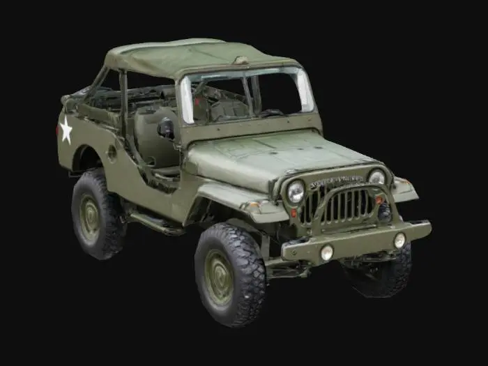 3D model for Military Jeep Vehicle