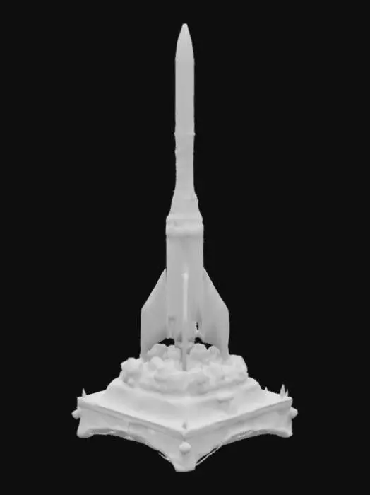 3D model for Make a 3d model of rocket launch