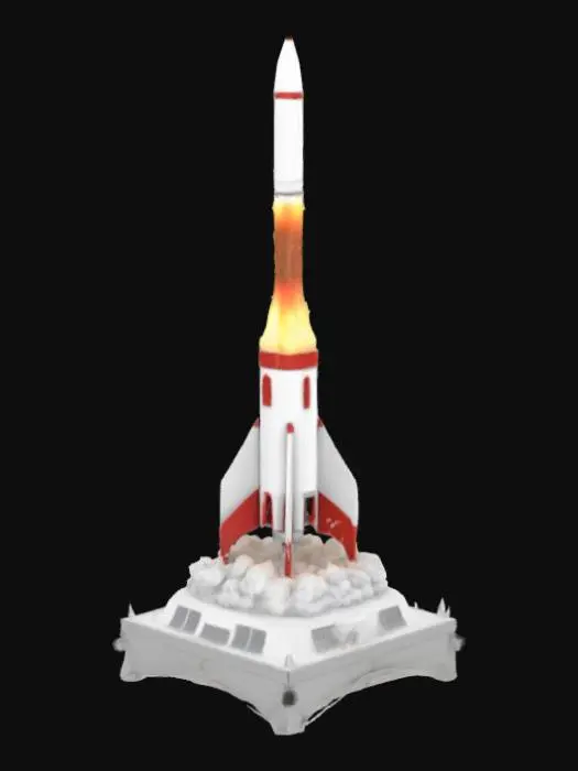3D model for Make a 3d model of rocket launch
