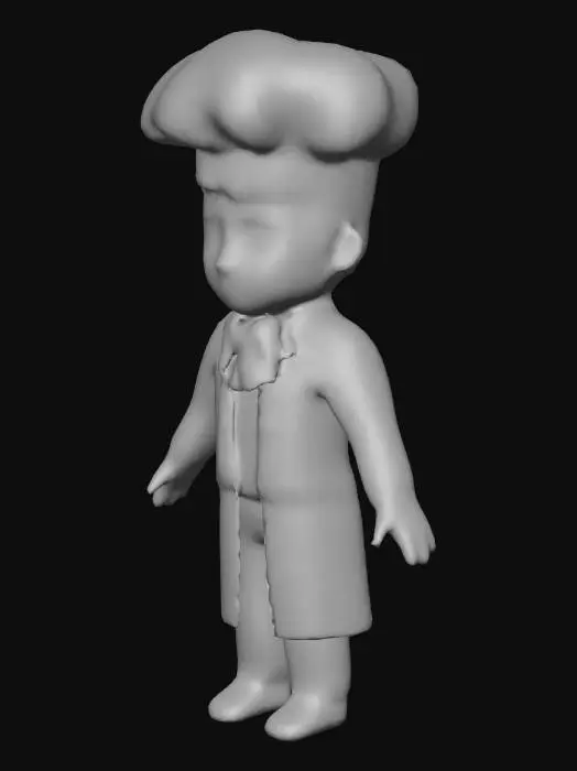3D model for Chef Character Illustration, #Christmas2025#