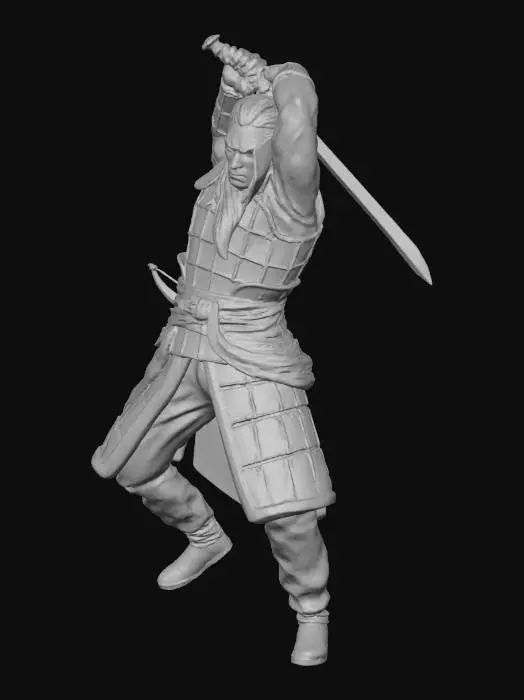 3D model for Warrior in Battle