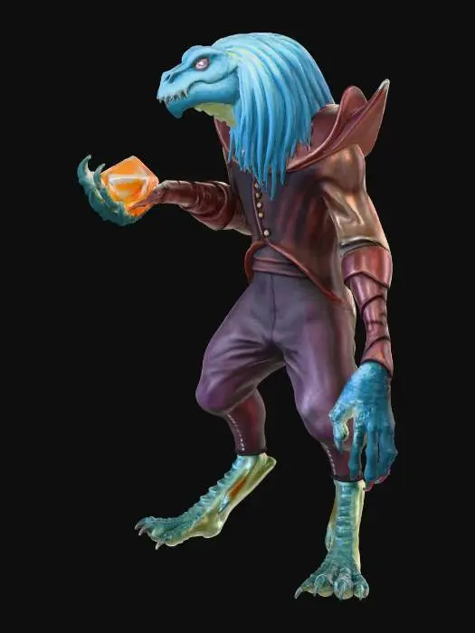 3D model for Nyssa Otellion (Blue Abishai)