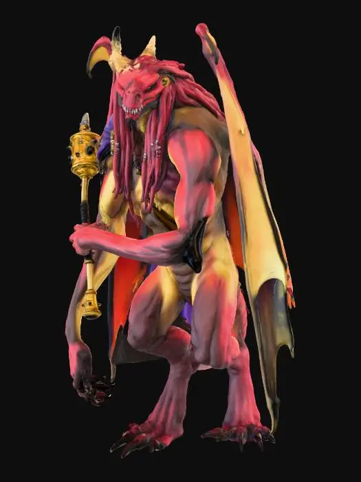 3D model for Khai Kiroth (Red Abishai)