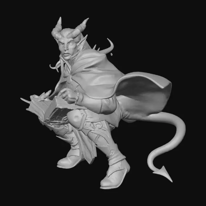 3D model for The Horned Scholar