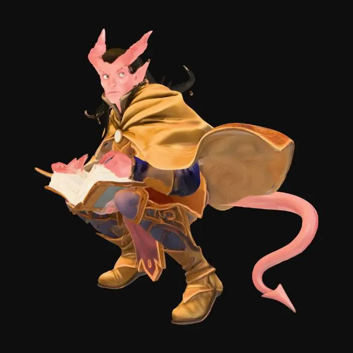 3D model for The Horned Scholar