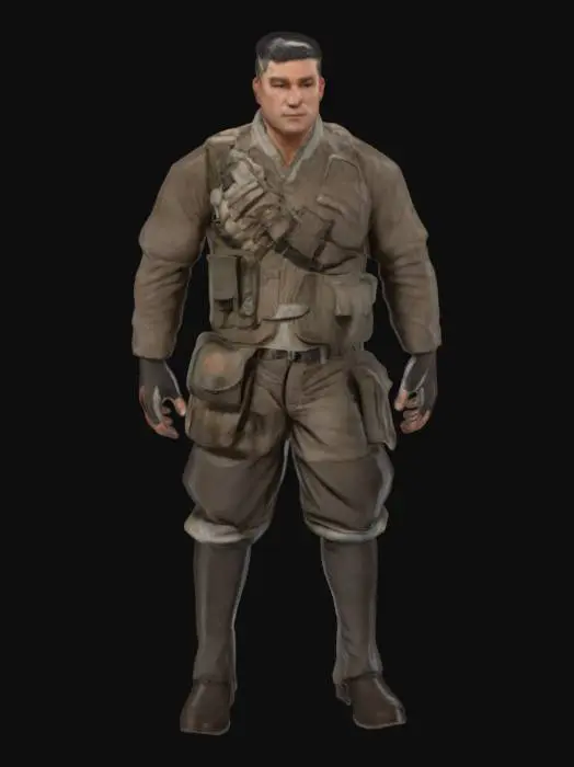 3D model for Soldier Ready for Action