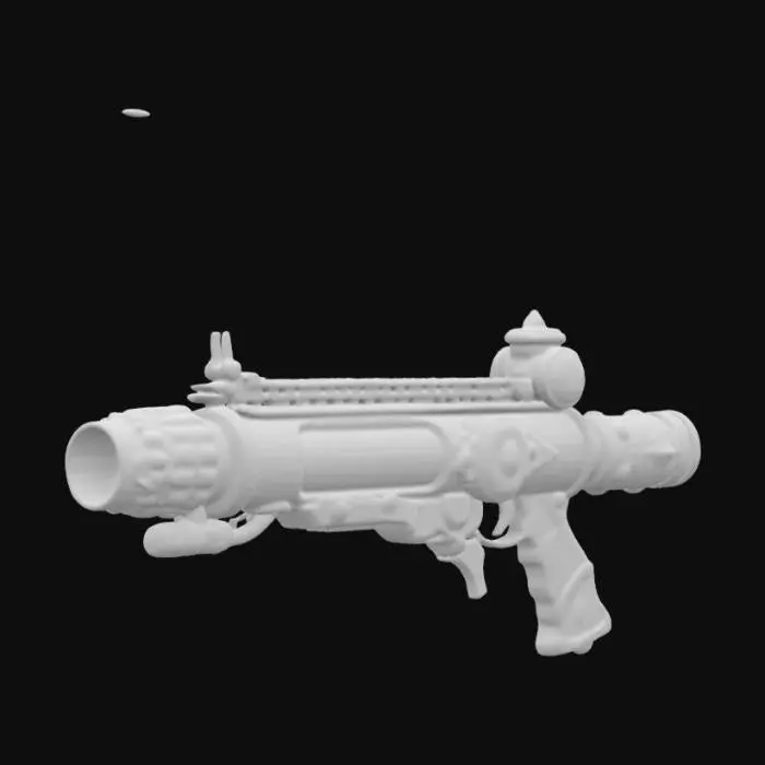 3D model for büyük fantastik susturucu tabanca