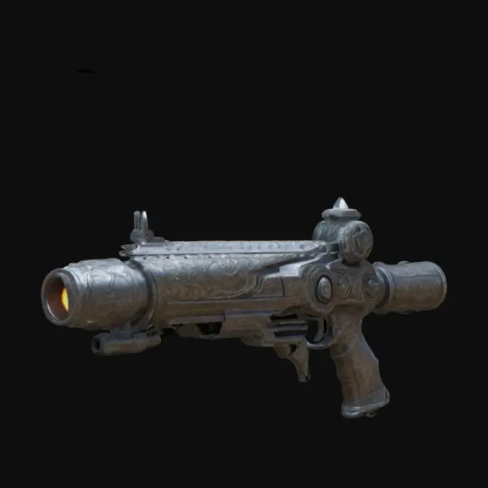 3D model for büyük fantastik susturucu tabanca