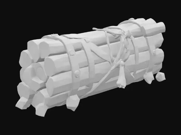 3D model for Wooden Bundle
