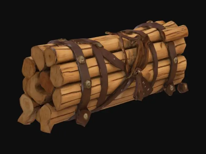 3D model for Wooden Bundle