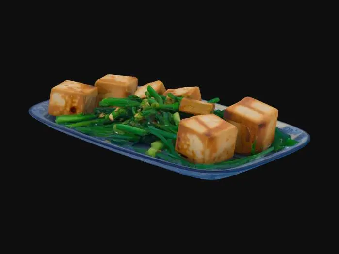 3D model for Tofu and Green Beans Delight