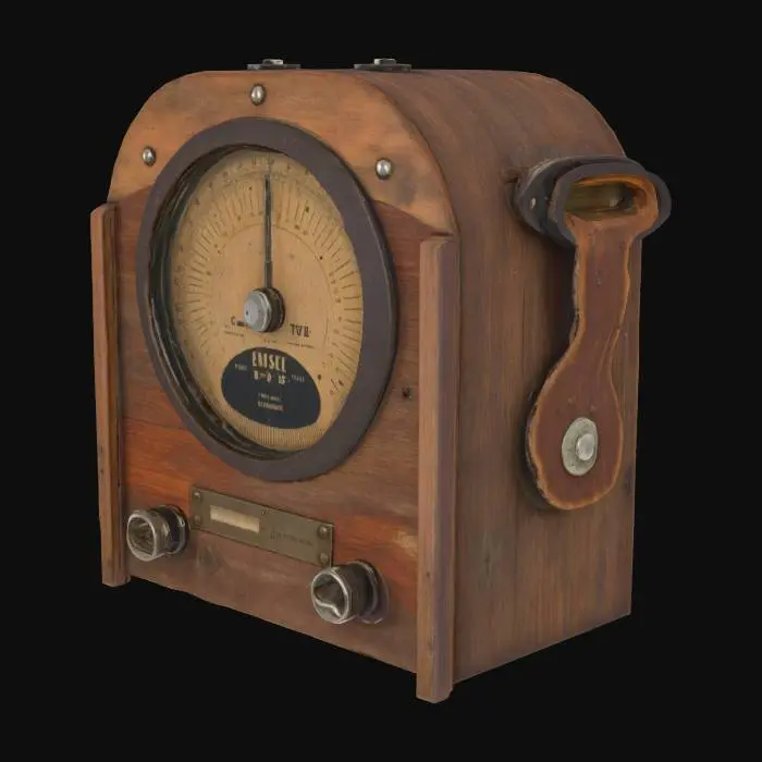 3D model for Vintage Voltmeter