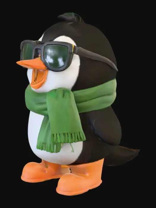 3D model for Cool Penguin Vibes