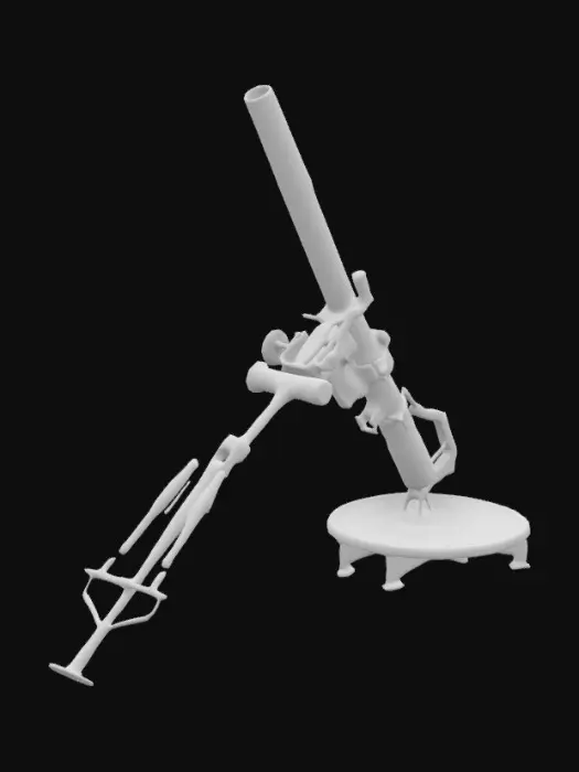 3D model for Mortar Weapon