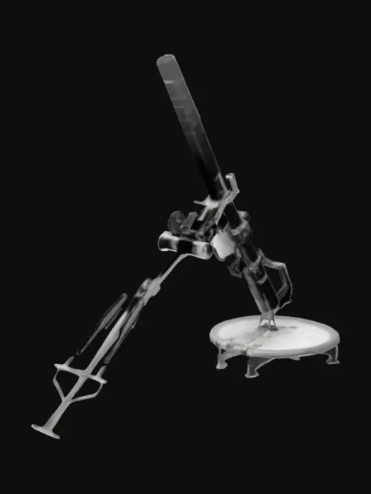 3D model for Mortar Weapon