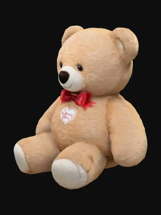 3D model for big teddy bear plush valentine