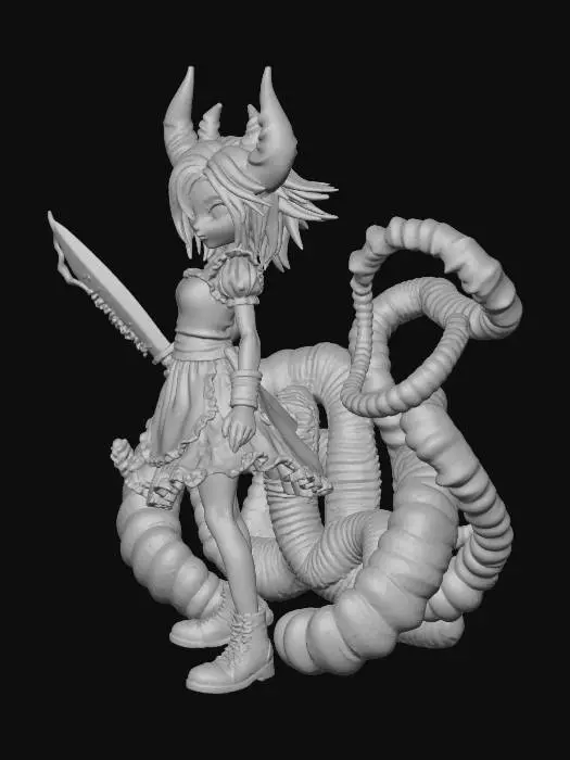 3D model for Flamebound Warrior