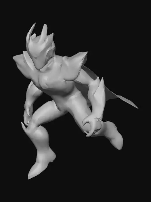 3D model for goldorak en action 