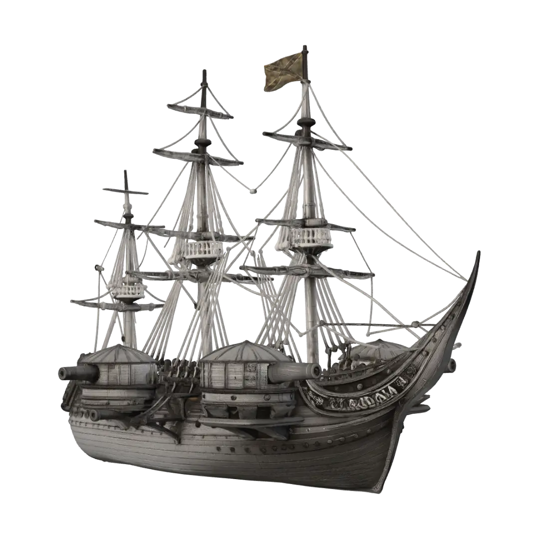 CSS Carolina - Rigging 3D model, vytvořený pomocí AI