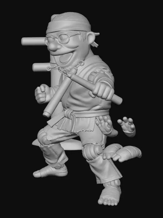 3D model for Puppet Dan Karate Adventure