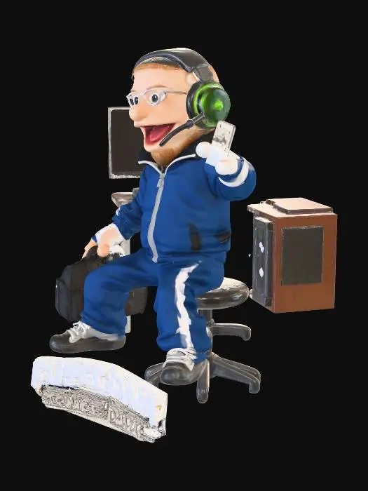 3D model for streamer puppet dan