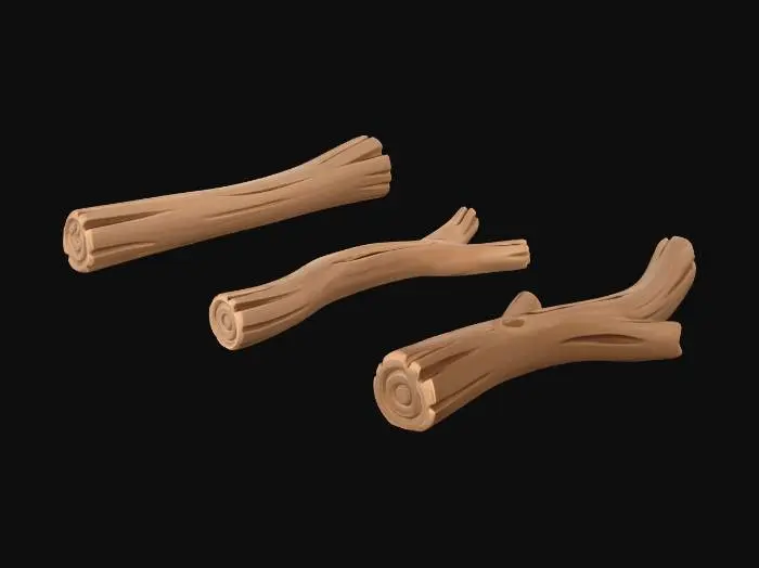 3D model for Three Floating Branches
