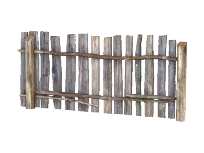 Weathered Fence - Wood 的 AI 生成 3D 模型