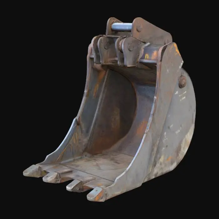 3D model for Excavator Bucket on Ground
