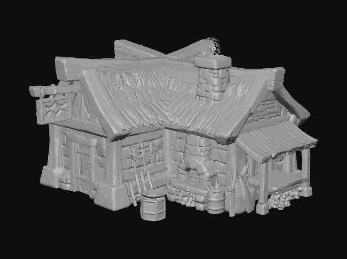 3D model for blacksmith shoppe