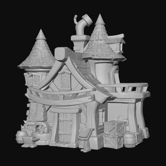 3D model for bluehouse