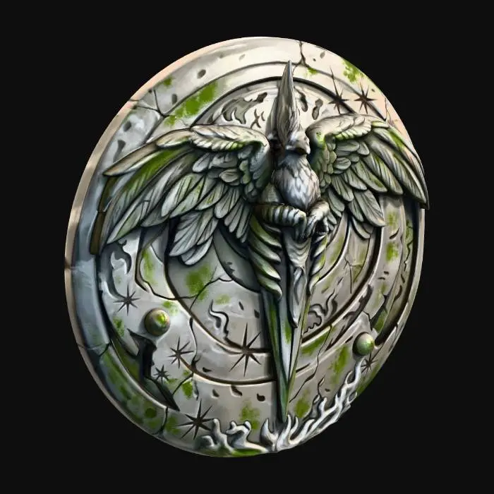 3D model for Falcon Logo no pedastal;