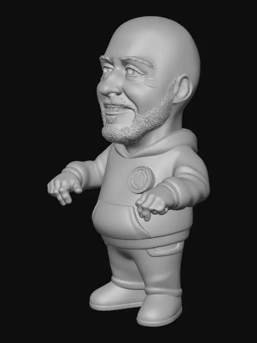 3D model for Figure in Hoodie