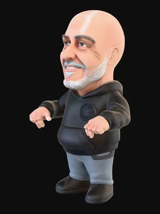 3D model for Figure in Hoodie