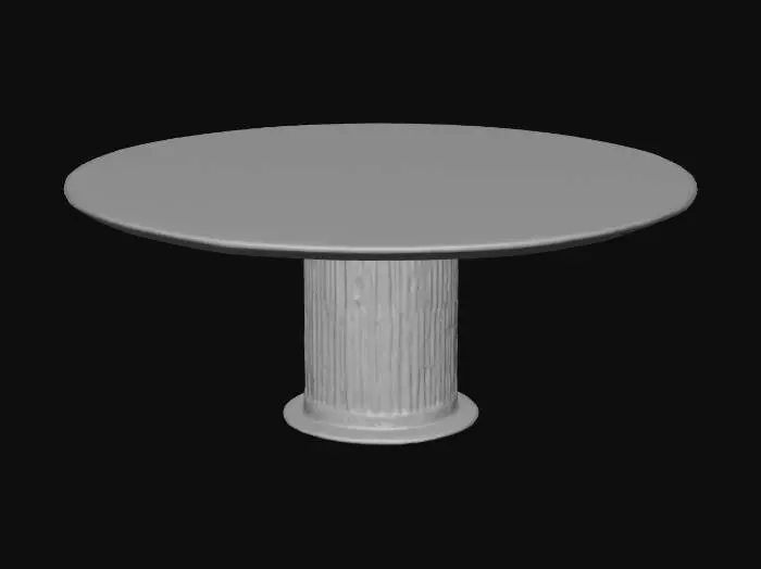 3D model for Oval Marble Dining Table