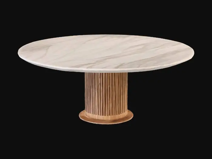 3D model for Oval Marble Dining Table
