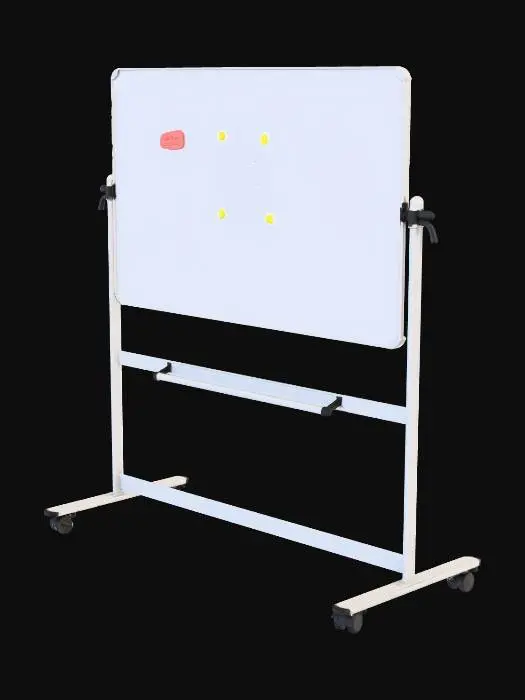3D model for Double-Sided Magnetic Revolving Mobile Whiteboard, Aluminium Frame & Stand, W1200xH900mm