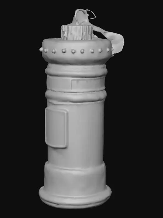 3D model for Red Postbox Ornament