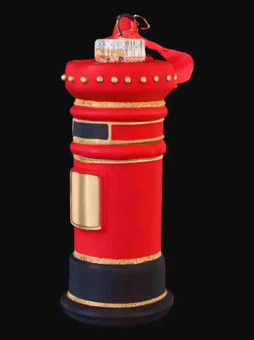 3D model for Red Postbox Ornament