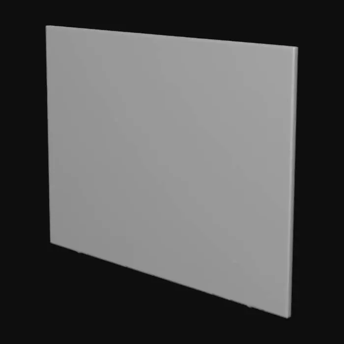 3D model for Recetangular Art Canvs - smooth all over. no bevel.